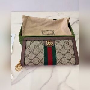 Gucci Ophidia Zip Around Wallet